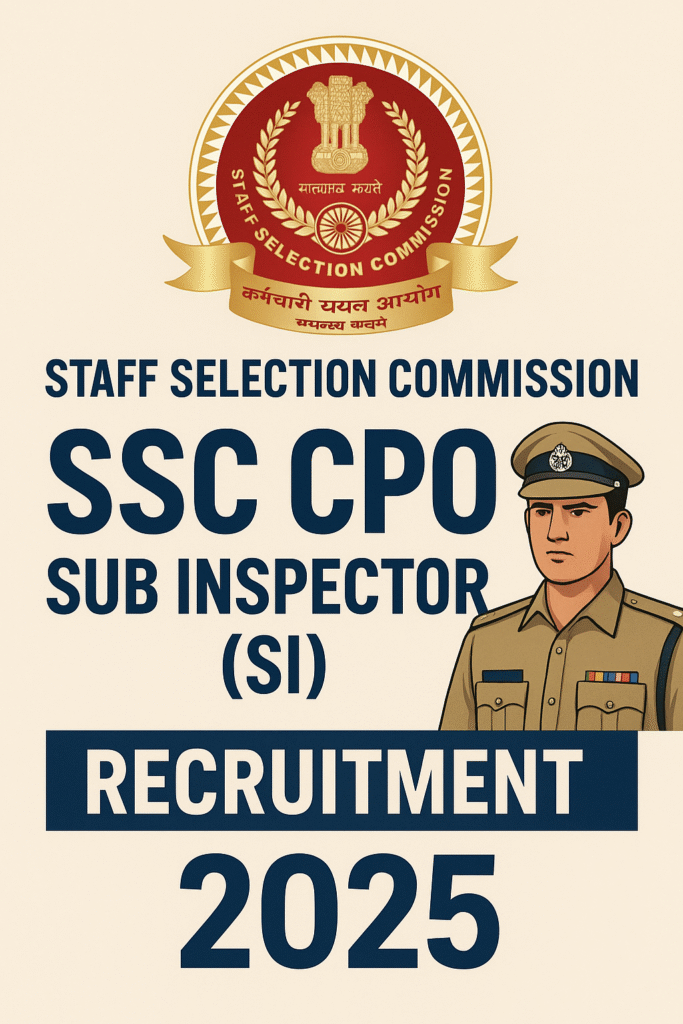 SSC CPO Sub Inspector (SI) Recruitment