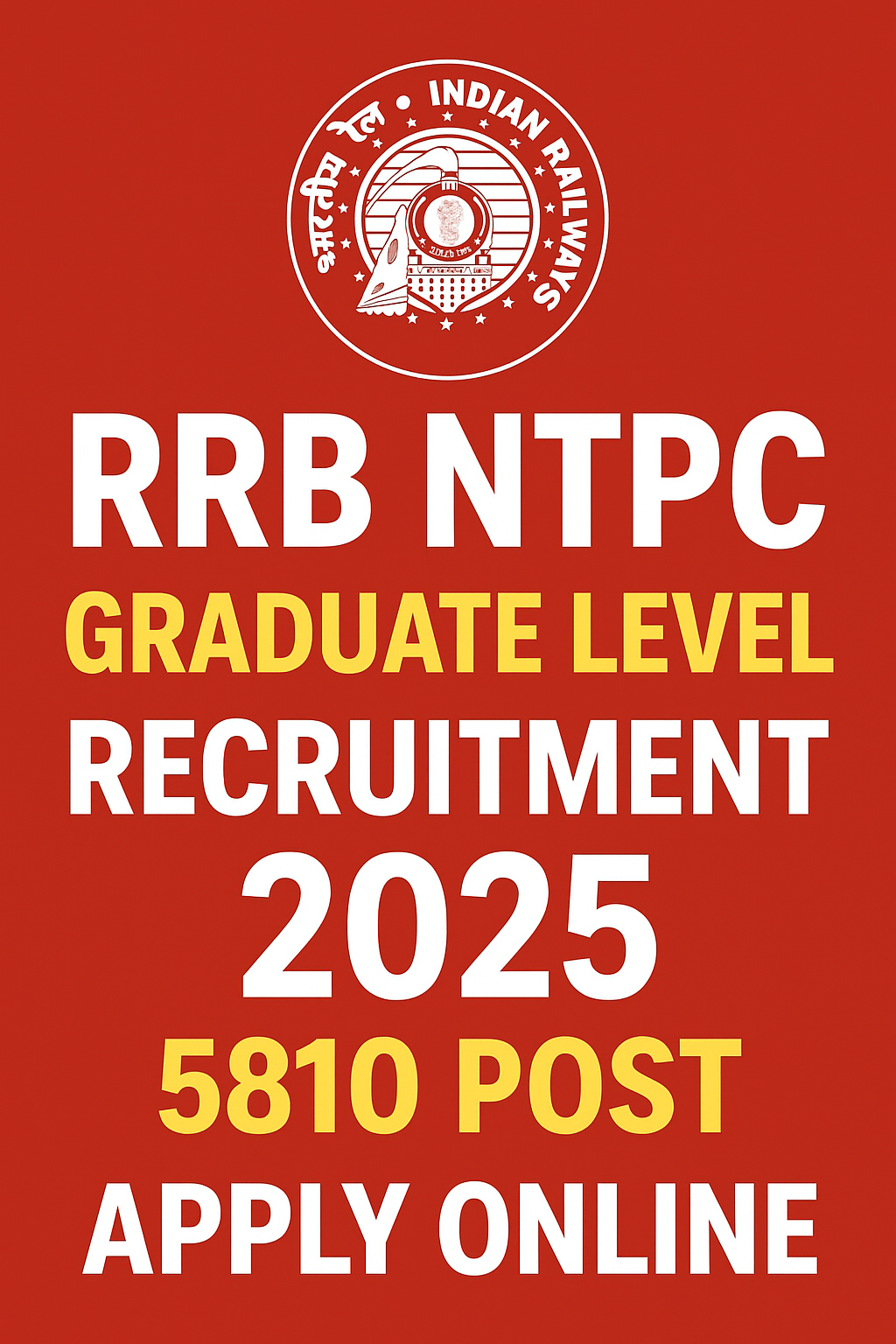 RRB NTPC Graduate Level Recruitment 2025