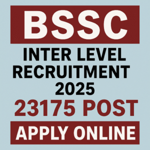 BSSC Inter Level 2025 Notification Out
