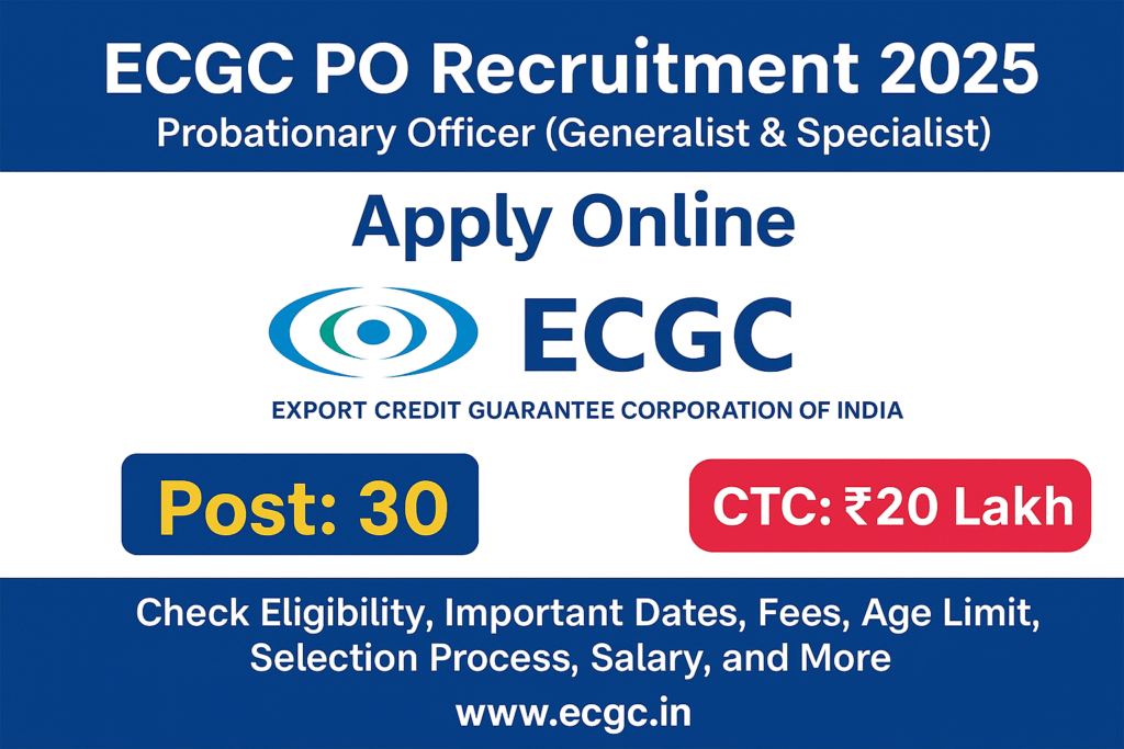 ECGC Probationary Officer PO