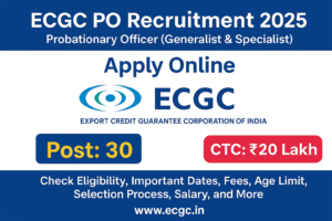 ECGC Probationary Officer PO