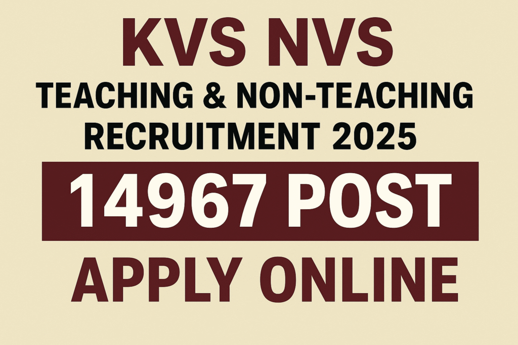 KVS NVS Teaching Non Teaching Recruitmen