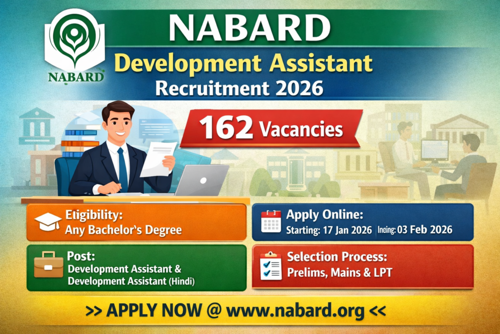 NABARD Development Assistant Recruitment