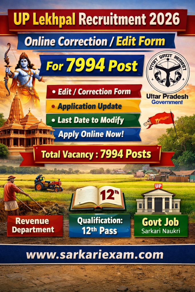 UP Lekhpal Recruitment 2026