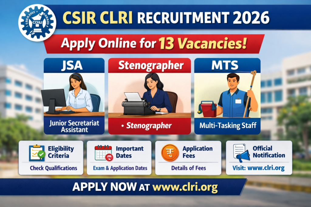 CSIR CLRI Recruitment 2026