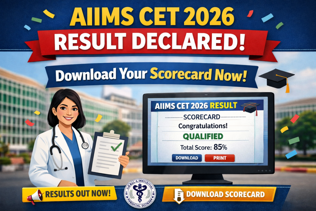 AIIMS CET 2026 Result Declared