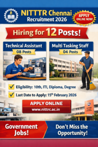 NITTTR Chennai Recruitment 2026