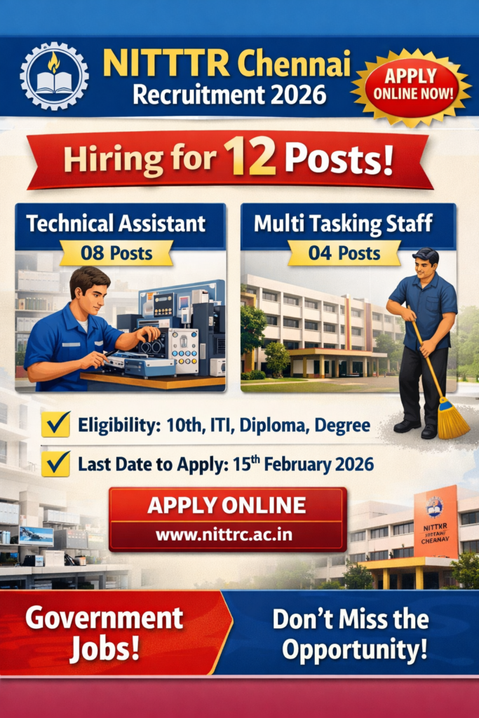 NITTTR Chennai Recruitment 2026