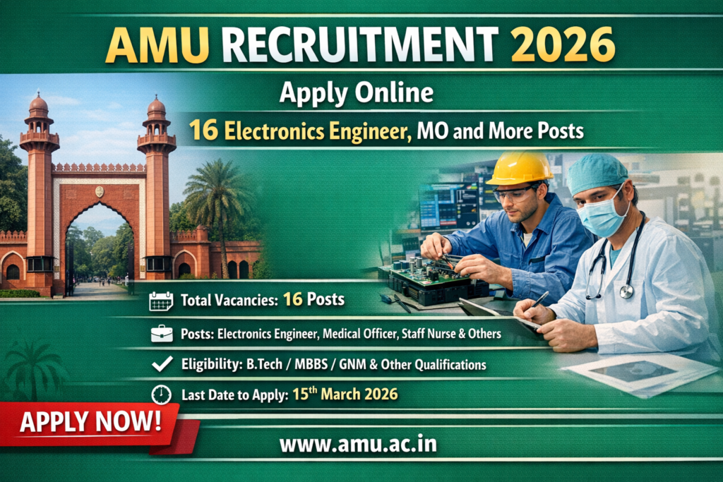 AMU Recruitment 2026